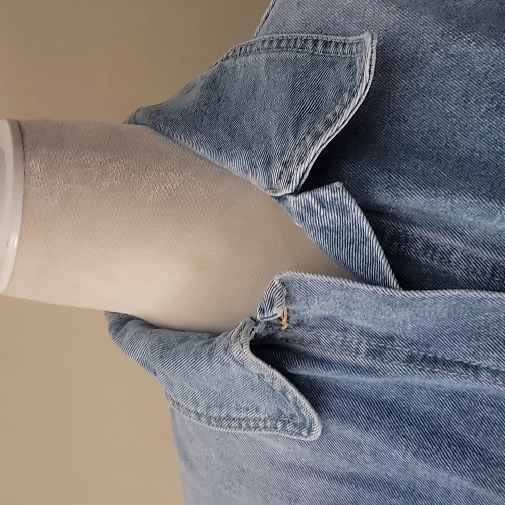 Zara Distress Style Jean Jacket - Picture 7 of 9